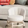 Taburete Pequeño con Ruedas, Respaldo y Giratorio para el Hogar, Taburete Bajo con Respaldo, Silla Pequeña, Taburete para Cambiarse los Zapatos, Taburete para Bebés y Niños Pequeños