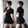 Uniforme sexy de policial com mais de 200kg uniforme de comissária de bordo terno profissional fantasia de role-playing para boate lingerie sexy