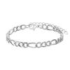 Al por mayor transfronterizo Cadena simple y elegante con forma de clip de papel, estilo femenino Pulsera de una sola capa hecha a mano Pulsera de muñeca moderna y única