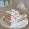 Conjunto de Roupa de Cama de Gaze de Camada Dupla Tipo Nuvem Conjunto de Quatro Peças 2026 Novo Estilo Pastoral Lençol Capa de Edredom Conjunto de Três Peças para Dormitório