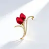 Nuevo Accesorio Versátil Broche Tulipán para Mujer, Estilo Moda Coreana, Flor de Pecho Moderna, Accesorio Versión Coreana para Prevenir la Exposición