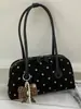 Bolso de hombro de moda estilo coreano con lunares Shuai Mijia 2026 otoño nuevo de gran capacidad para el trabajo bolso Boston exquisito