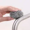 Bola de limpieza de acero para cocina, bola de limpieza, cepillo de limpieza, cepillo para lavar ollas, cepillo para lavar platos, paquete de 6, paquete de 4, fabricante individual