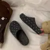 Primeiro Encontro Temporada Chinelos de Feltro Fofos Femininos Outono Roupa Externa 2026 Novos Mules Slip-on de Solado Macio Meio Chinelos Birkenstock Bo