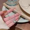 Colar Explosão de Pêssego Amor Feminino Doce Versátil Pingente Microcravejado com Zircônia Ins Nicho Sênior Corrente para Clavícula de Aço Titânio