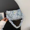 Bolso Pequeño de Diseño de Nicho para Mujer 2023 Nuevo Bolso Cruzado de Moda Verano Cadena Plegado Hombro Axila