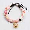 Estilo japonês coleira de gato gato cão Bell dog lettering pet coleira DIY1 colar de corda de gato suprimentos para animais de estimação