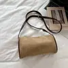 Bolsa Cilindro Estilo Coreano Nueva Otoño 2026 Bolso Cruzado de Color Sólido de Alta Calidad Bolso Casual para el Trabajo y el Viaje al Trabajo Bolso de Hombro
