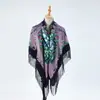 Chal Estilo Étnico Cheongsam con Bufanda Bufanda Cuadrada Grande Estampada Rusa Turbante Suministro Transfronterizo Fabricante Mayorista