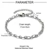 Venta Caliente Transfronteriza Accesorios para Joyería DIY Pulsera Cubana Cadena de Cruz Cadena de Clip de Papel Oro 18K Acero de Titanio Joyería de Mano Venta al por Mayor