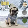 Nuevo Chaleco de Algodón con Capucha de Polar Jacquard de Pug para Perros Pequeños y Medianos, Abrigo Cálido de Otoño e Invierno, Ropa para Mascotas para Perros
