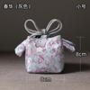 Erya Brocado Engrosado Almacenamiento Bolsa de Viaje Lata de Té Taza de Té Juego de Té Bolsa de Tela Tetera Bolsa de Tela Portátil