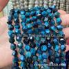 Contas Soltas Jade Rosa Bege Pedra, Contas Redondas Calcedônia Colorida, Produtos Semi-Acabados para Pulseira DIY Atacado