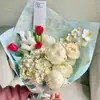 Papel de Embrulho Flor Eterna Beleza Estilo Chinês Shangjin Papel com Relevo Rosa de Alta Qualidade Papel para Embrulho de Buquê Venda por Atacado