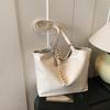 Bolso Tote de Gran Capacidad Estilo Casual Perezoso Transfronterizo 2025 Primavera Retro Casual Bolso de Axila Bolso de Hombro Cruzado