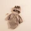 Ropa de Fotografía Infantil Navideña Transfronteriza Sesión de Fotos de Bebé Conjunto de Ropa Estilo Conejito + Atrezzo Edición Limitada de Navidad