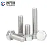 Tornillos de Acero Inoxidable 316L Guwanji A4-80 Completamente Roscados con Cabeza Hexagonal Exterior y Pernos Hexagonales Exteriores M6M8M10M12-M27