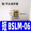 Silenciador de válvula solenoide BSL-01 interfaz cabeza larga 4 planos cortos BSLM02 plástico 6 ajustable BESL03 resina