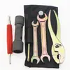 Bolsa de Herramientas para Motocicleta y Coche Destornillador Pinzas Llave Dado para Bujía Accesorios de Herramientas para Motocicleta