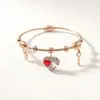 Novo Preço Especial de Fábrica Titânio Aço Inoxidável Zircônia Incrustada Alta Qualidade Cor Pulseira Moda Feminina Formato C Tendência Pulseira de Casal