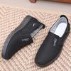 2025 Novos Sapatos de Tecido Old Beijing Masculino Slip-On Sapatos de Tecido Masculino Casuais Respiráveis para Meia-Idade e Idosos Sapatos de Pai Sapatos para Dirigir