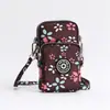 Bolsa diagonal para teléfono móvil al por mayor Nueva Bolsa pequeña para mujer Bolsa de tela para teléfono móvil bolsa vertical para cuello brazo muñeca monedero