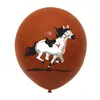 Decoração de Festa Temática de Cavalos Transfronteiriça, Balões de Corrida de Cavalos Selvagens, Balões de Arranjo Temático de Cowboy, Venda por Atacado de Balões de Látex