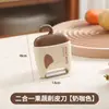 Cepillo Multifuncional para Frutas y Verduras de Hogar Cuchillo Pelador Dos en Uno Lindo Artefacto Pelador de Frutas y Verduras Cepillo Pequeño para Lavar Verduras