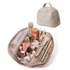 Bolsa de Maquillaje Acolchada Transfronteriza Feihong, Bolsa de Almacenamiento Cosmético Esponjosa y Elegante, Bolsa de Almacenamiento Portátil para Artículos de Tocador de Viaje