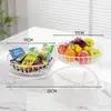 Plato de Frutas, Cesta de Almacenamiento de Plato de Frutas de Múltiples Niveles para Sala de Estar y Casa de Té, Estante de Almacenamiento de Frutas, Estante para Platos de Snacks, Cesta de Frutas