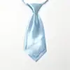 Corbata Pequeña Doble de Color Sólido Estilo Coreano para Mujer Negro vino tinto Camisa Corta Profesional Corbata para Uniforme Escolar Infantil