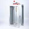 Amortiguador de fuego de extracción de humo de incendio eléctrico 70 C amortiguador de fuego automático galvanizado para jardín válvula reguladora de volumen de aire de extracción de humo de múltiples hojas