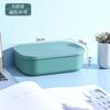Caja de almacenamiento de escritorio con tapa, cesta de plástico para guardar refrigerios, juguetes, comestibles, cosméticos, a prueba de polvo.
