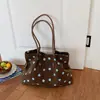 Bolso de Lunares para Mujer 2026 Nueva Moda de Verano Bolso de Hombro de Alta Gama Bolso Tote Grande de Gran Capacidad para el Trabajo