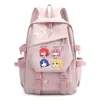 Mochila Anime Desenho Animado Bocchi the Rock, Pedra Solitária, para Meninas, Alunos do Ensino Fundamental e Médio, Bolsa de Ombro Duplo de Grande Capacidade