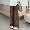Nueva colección de otoño: pantalones anchos de ajuste regular holgado, versátiles y relajados de punto Yamamoto, de cintura alta, con caída, pantalones casuales de largo completo