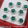 Nova Caixa Mágica em Forma de Flor Cravejada de Diamantes Contas Espaçadoras de Zircônia Multicoloridas Seis Furos Pulseira de Miçangas de Cristal DIY Acessórios de Joias