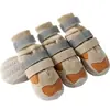 Zapatos para Perros Medianos y Grandes, Forrados de Felpa con Doble Hebilla, Zapatos Cálidos de Otoño e Invierno para Golden Retrievers, Antideslizantes y Anticaídas para Uso en Exteriores