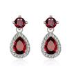 Pendientes de circonita con forma de gota de agua y personalidad de moda coreana, pendientes sencillos que combinan con todo, pendientes transfronterizos, venta directa de fábrica