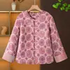 Ropa de invierno para mujeres de mediana edad y mayores, chaqueta ligera acolchada de algodón, abrigo de algodón cálido, nuevo estilo nacional de estilo chino, abrigo de algodón de invierno para madres