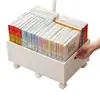 Caixa de Armazenamento de Livros com Rodas para Estudantes, Organizador de Livros de Plástico sob a Mesa, Estante Móvel de Grande Capacidade