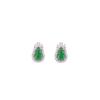 Pendientes Yuebao de plata de ley S925 con diseño retro de calabaza Fulu y jade, elegantes pendientes blancos de moda nacional que combinan con todo.