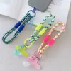 Cuerda para Teléfono Móvil de Corazón de Color Contrastante Colgante para Teléfono Móvil Anticaída Combinación de Colores Cuerda Personalizada con Cordón para Tetera con Colgante para Bolsa