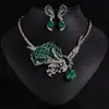 Conjunto de Collar y Pendientes de Flor de Rosa, Joyería Elegante para Mujer, Regalo para Cita, Novia, Dama de Honor, Joyería Transfronteriza de Oriente Medio