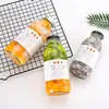 Botella de bebida coreana de 500 ml, botella de té de leche, botella de leche, tienda de bebidas frías de café con botella de vidrio para jugo de 300 ml