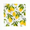 Lenço de Seda com Impressão Digital Dupla Face Personalizado Novo Padrão de Frutas Lenço de Seda Feminino Logotipo Personalizado Imagem Texto