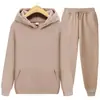 Traje de Sudadera Deportiva Casual Nuevo para Hombre de Primavera y Otoño Moda Masculina Tendencia Traje de Sudadera de Color Sólido