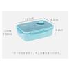 Caixa de Almoço Estudantil Estilo Japonês Aquecível no Micro-ondas Selada Caixa Bento com Três Compartimentos Caixa de Almoço Grande Capacidade Utensílios de Mesa