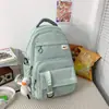 Mochila Escolar Estilo Coreano, Bolso Casual para Mujeres de Secundaria, Mochila Sencilla para Estudiantes Universitarios, Gran Capacidad, Bolso Casual de Alta Gama para Hombres
