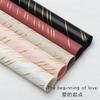 O ponto de partida do papel de embrulho flor amor brilhante papel liso coreano papel para buquê de alta qualidade diy loja de flores artesanal materiais florais